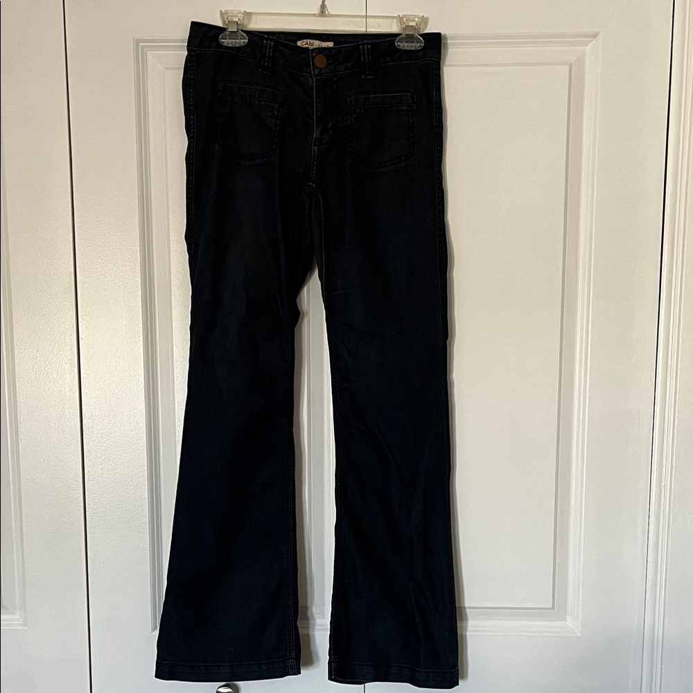 CAbi Dark Blue Flare Women's Jeans